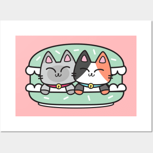 Macaron Cats! Posters and Art